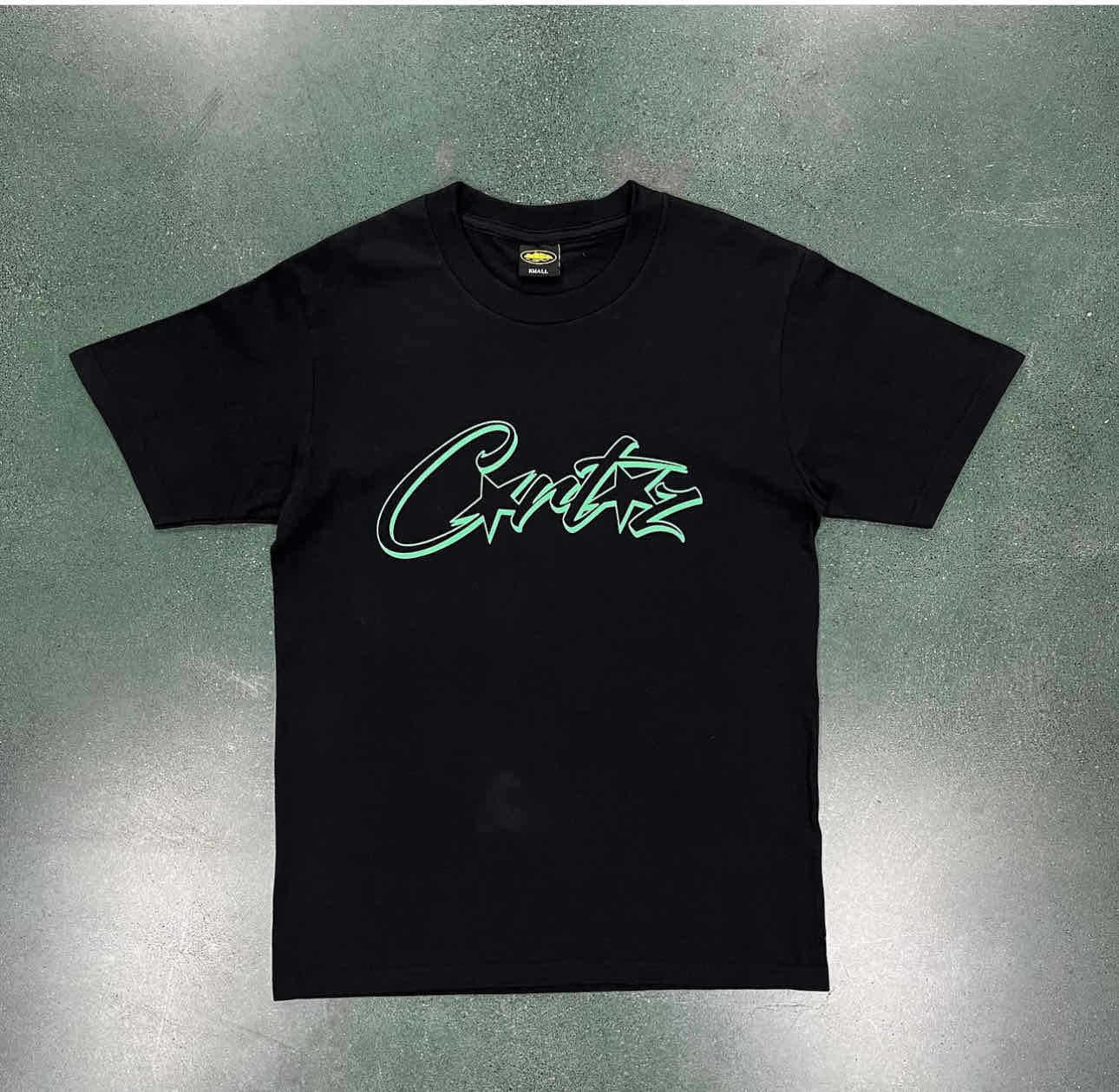 Corteiz CRTZ Y2K Classic Ship Logo Oversized Vintage Baumwoll-T-Shirt