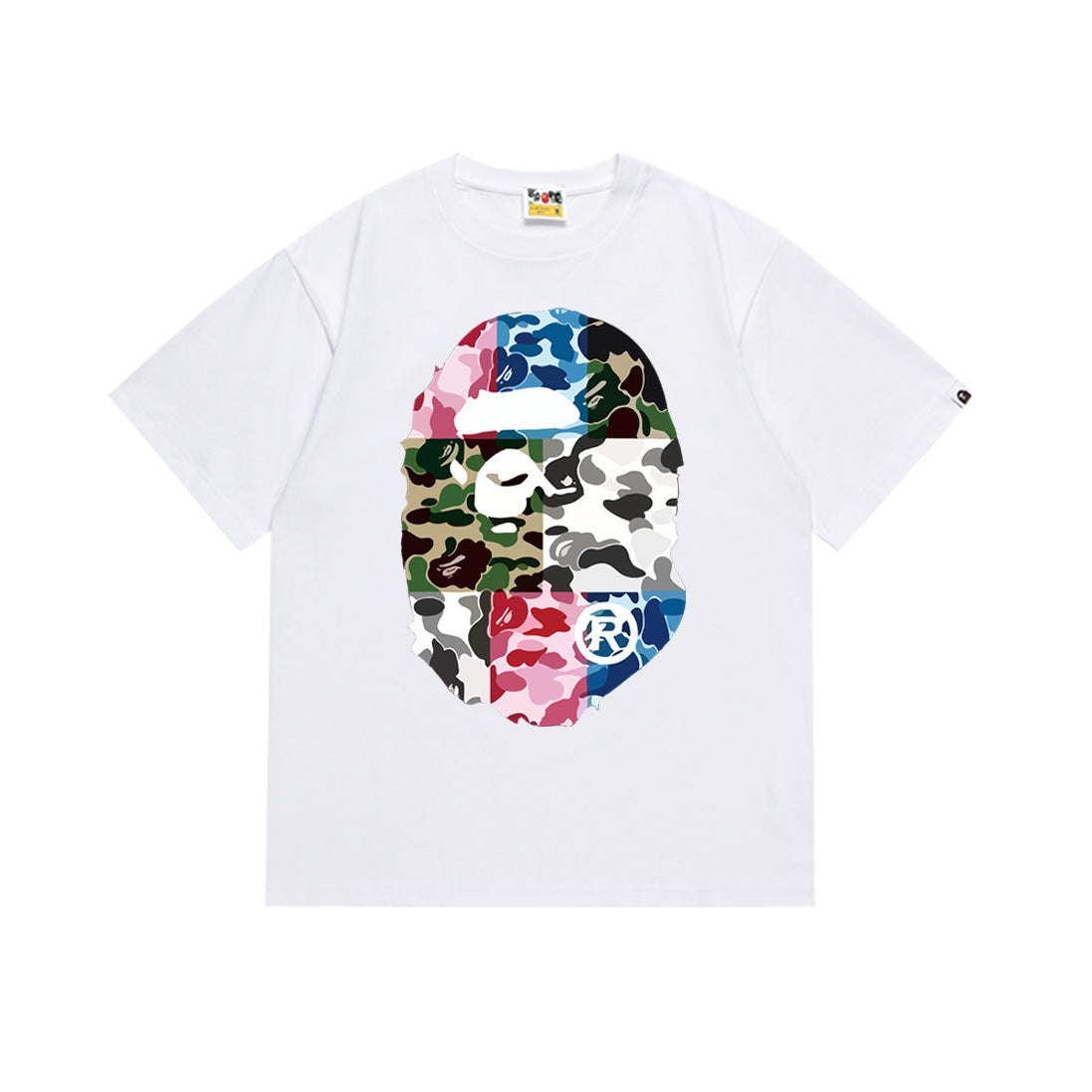 Bape Maneki Neko Ape Head Graphic Oversized Tee Streetwear Unisex