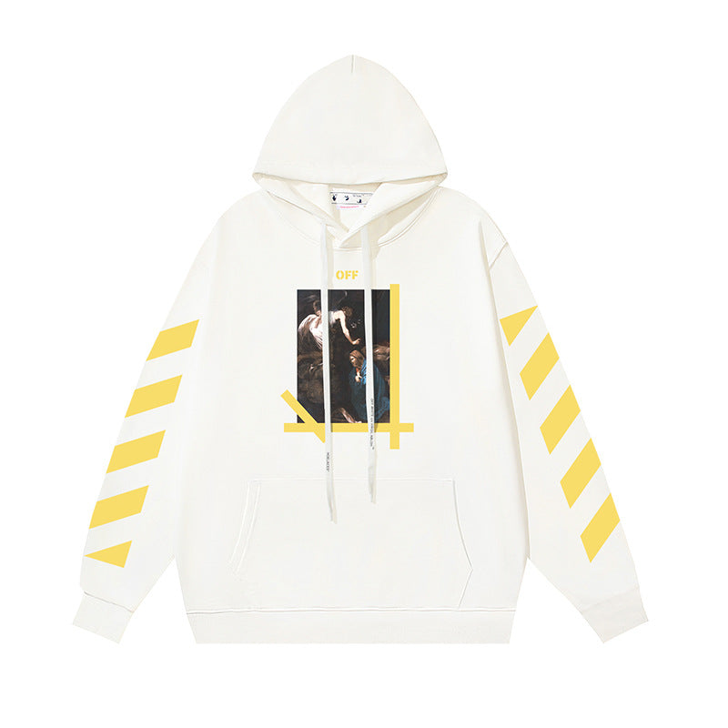 OFF-WHITE Caravaggio Angel Hoodie Heavyweight Streetwear Unisex
