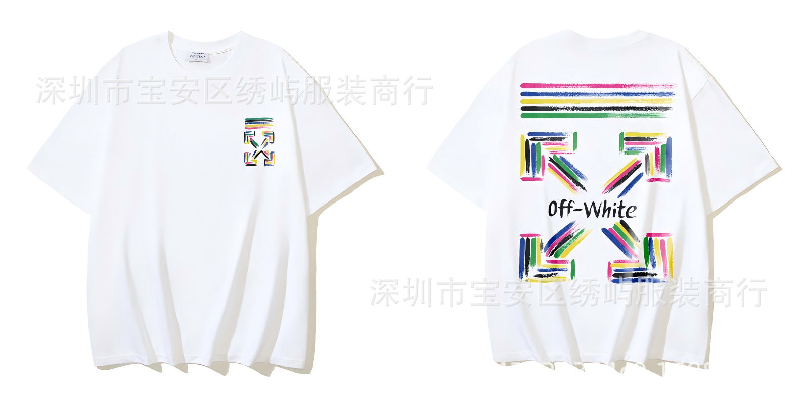 Figure Arrow Graphic Print Streetwear Crew Neck Short Sleeve T Shirt