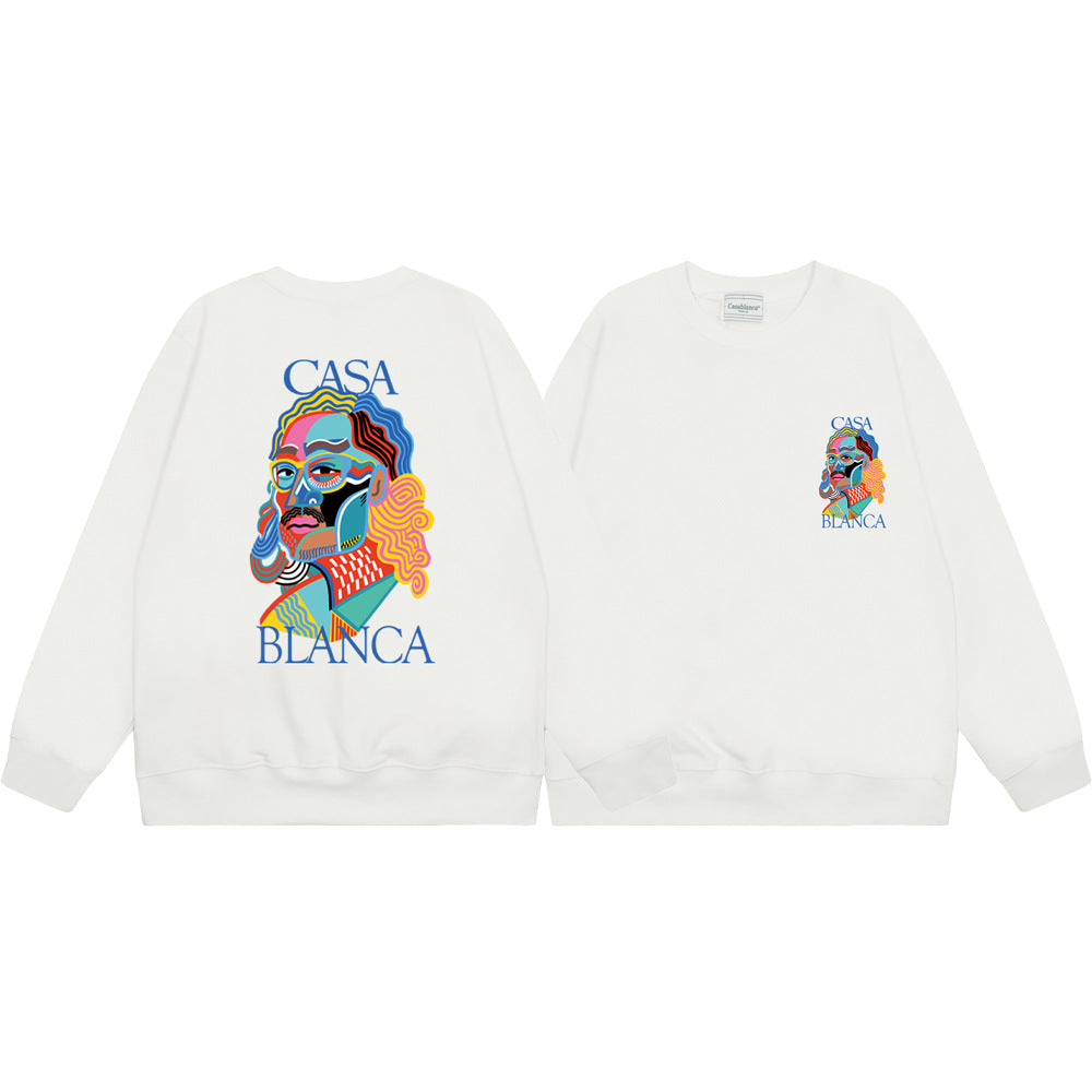 Casablanca Graphic Print Crew Neck French Terry Sweatshirt Unisex