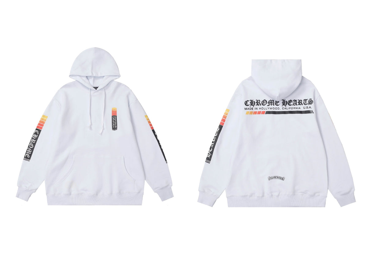 Chrome Hearts Horseshoe Cross Hoodie Goth Streetwear Graphic Pullover