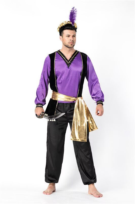Halloween Couple Spartan Gladiator Viking Warrior Cosplay Costume Set