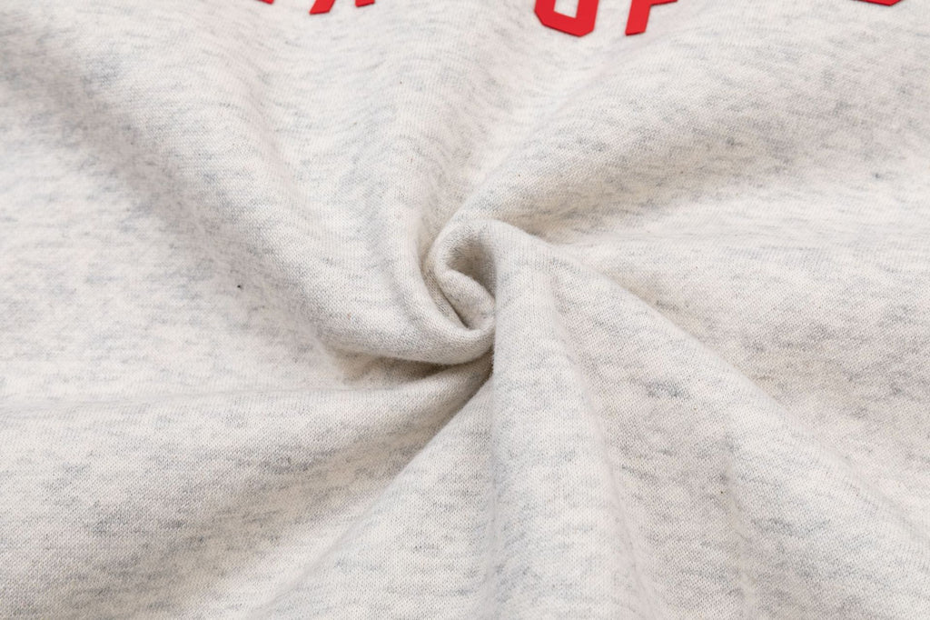 Fear Of God Essentials Red Rubber Letter Pullover Hoodie Unisex