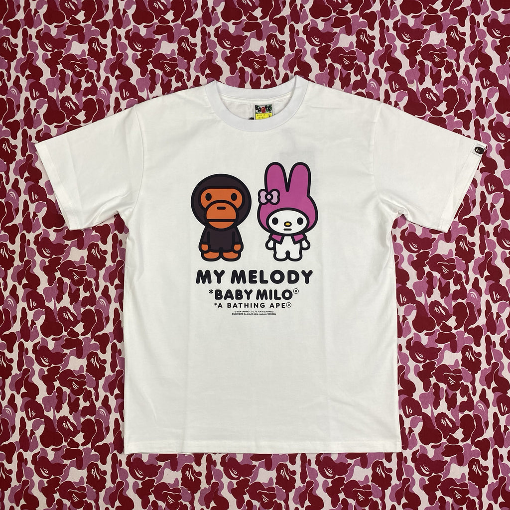 BAPE Baby Milo x Sanrio Characters Graphic T-Shirt Unisex