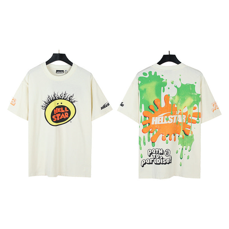 Hellstar Multi‑Graphic Print Crew Neck Short Sleeve Tee Unisex