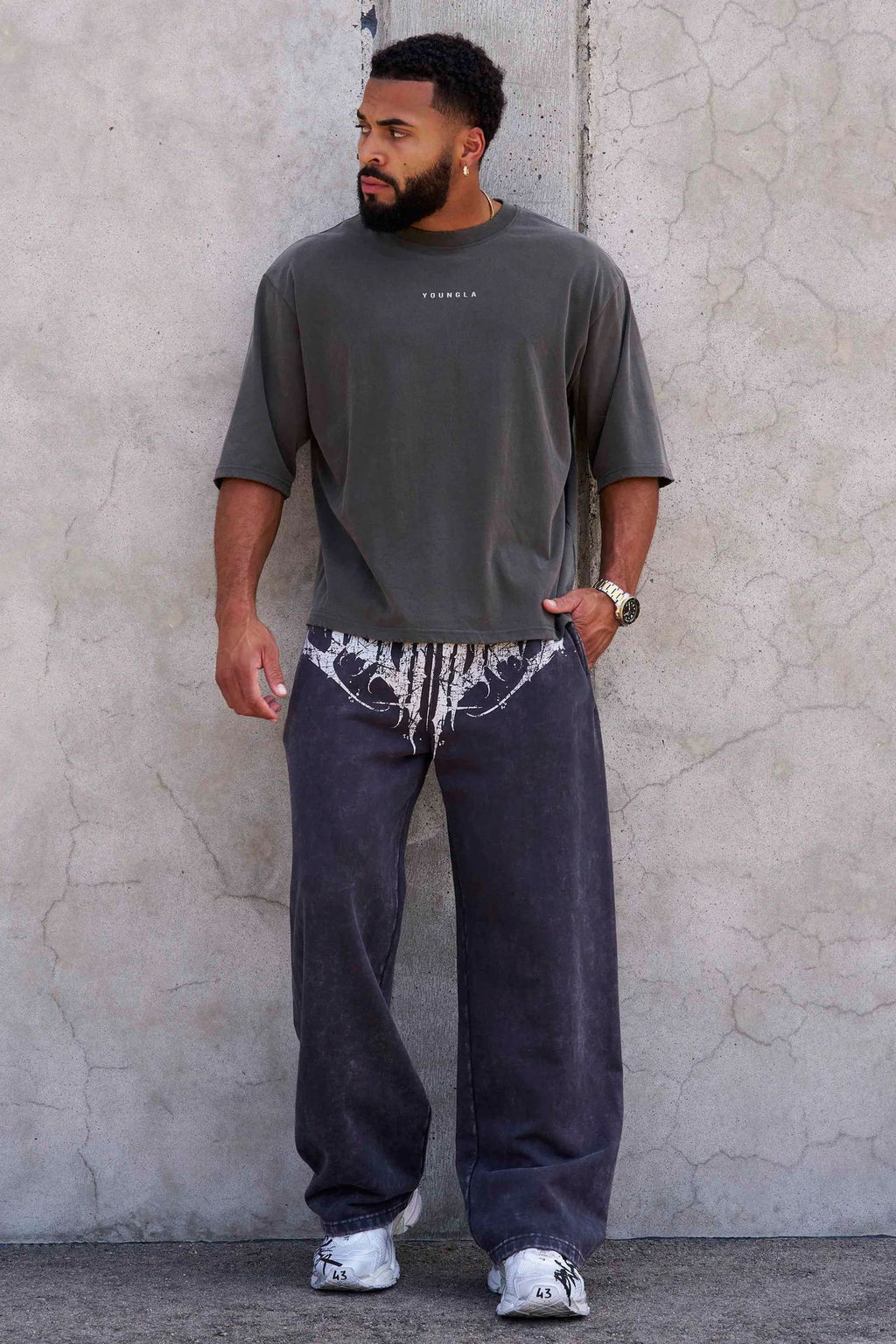 YOUNGLA 2079 Dark Wave Joggers