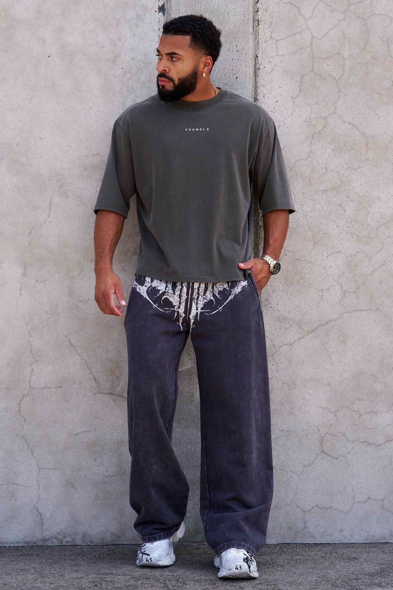 YOUNGLA 2079 Dark Wave Joggers