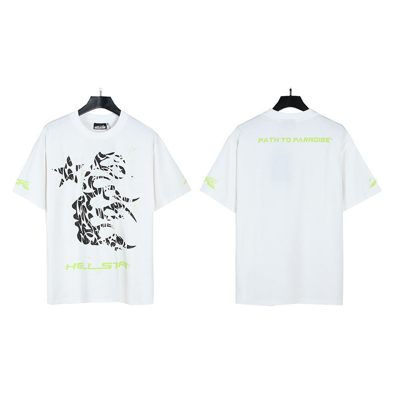 Hellstar Multi‑Graphic Print Crew Neck Short Sleeve Tee Unisex