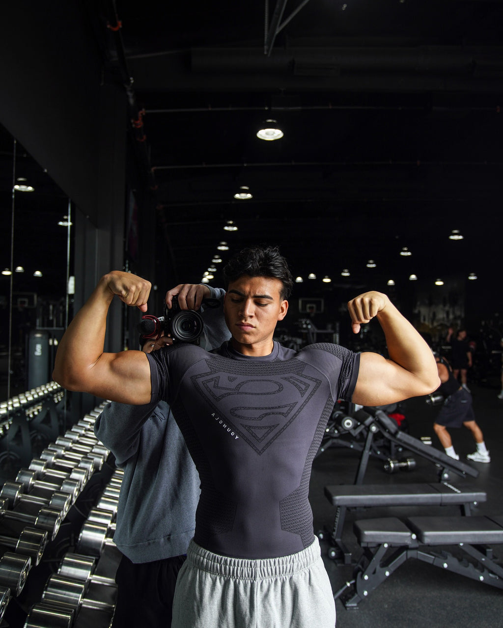 YOUNGLA 4117 Superman Compression Tees