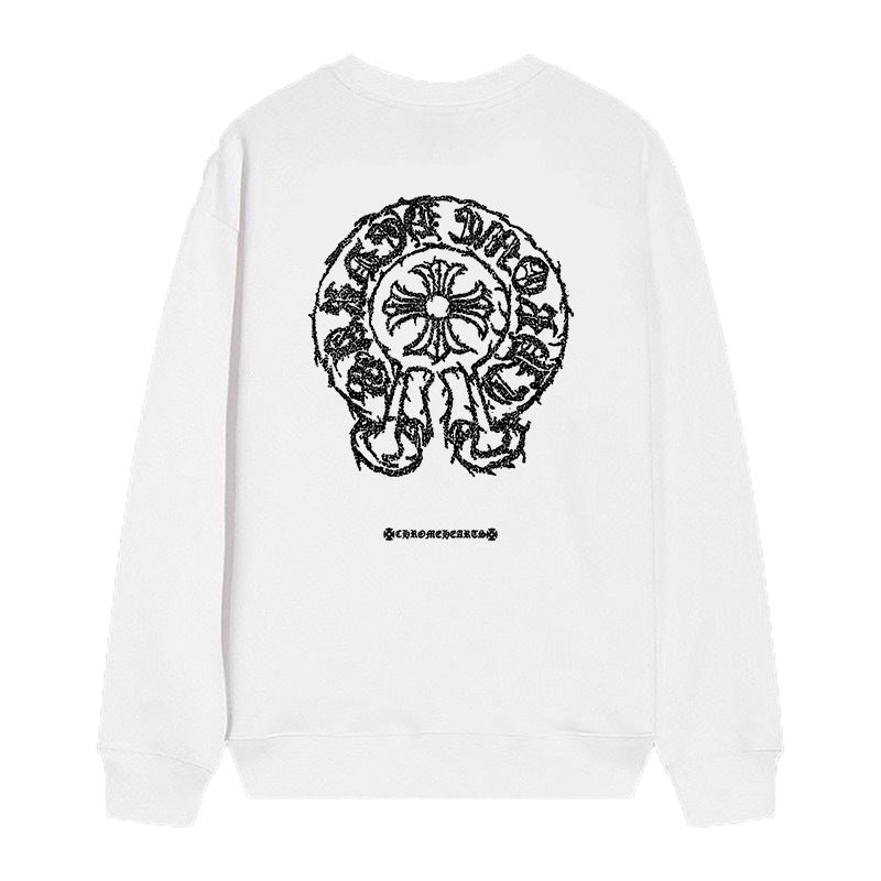 Chrome Hearts Cross Horseshoe Crewneck Sweatshirt Vintage Street Top
