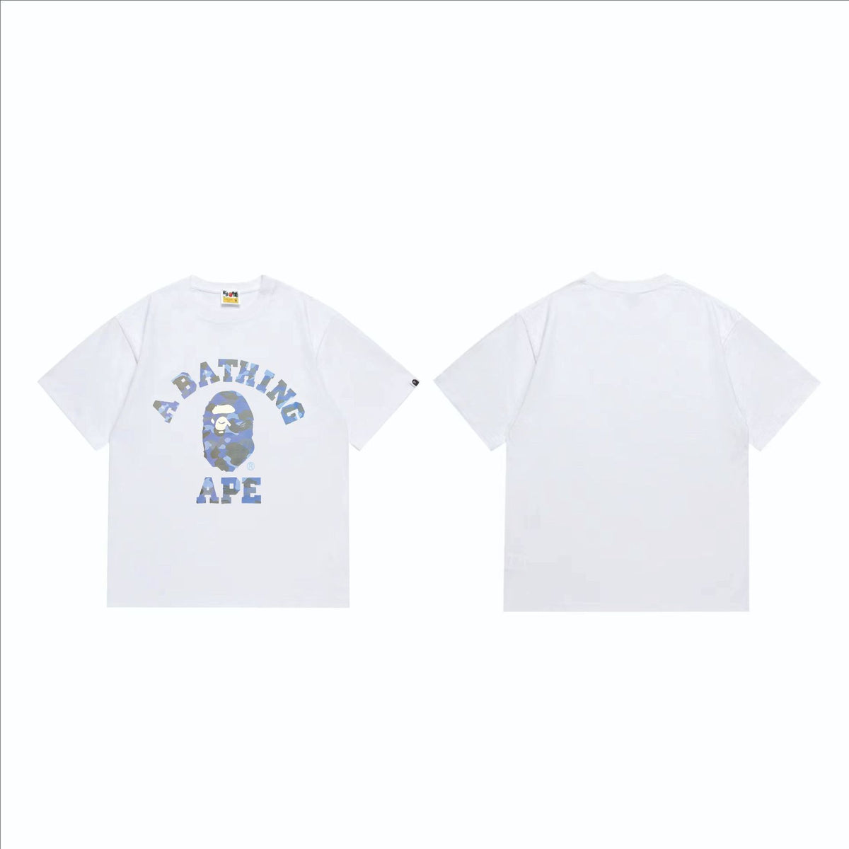 Bape Multi‑Ape‑Head Graphic Oversized Tee Streetwear Unisex