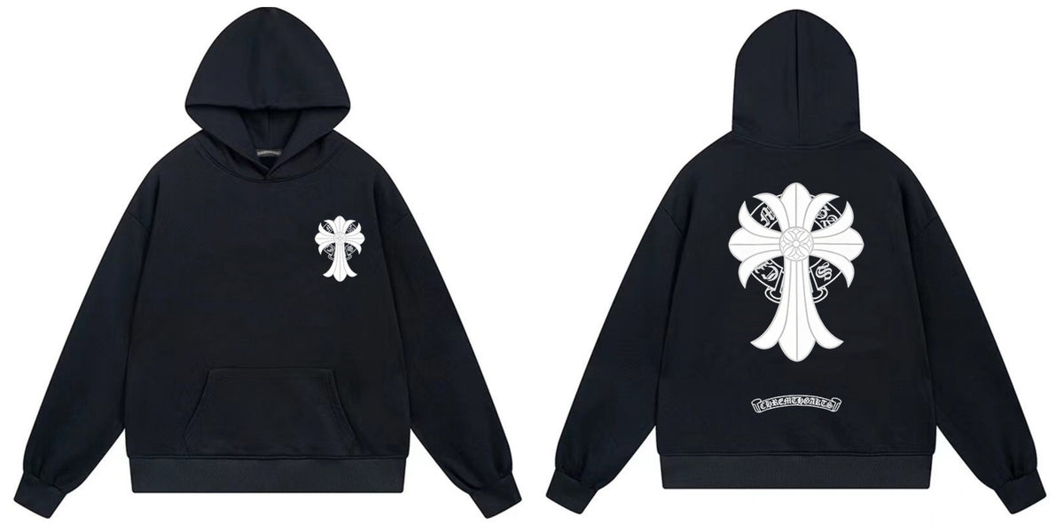 Chrome Hearts Cross Horseshoe Hoodie Vintage Goth Streetwear Pullover