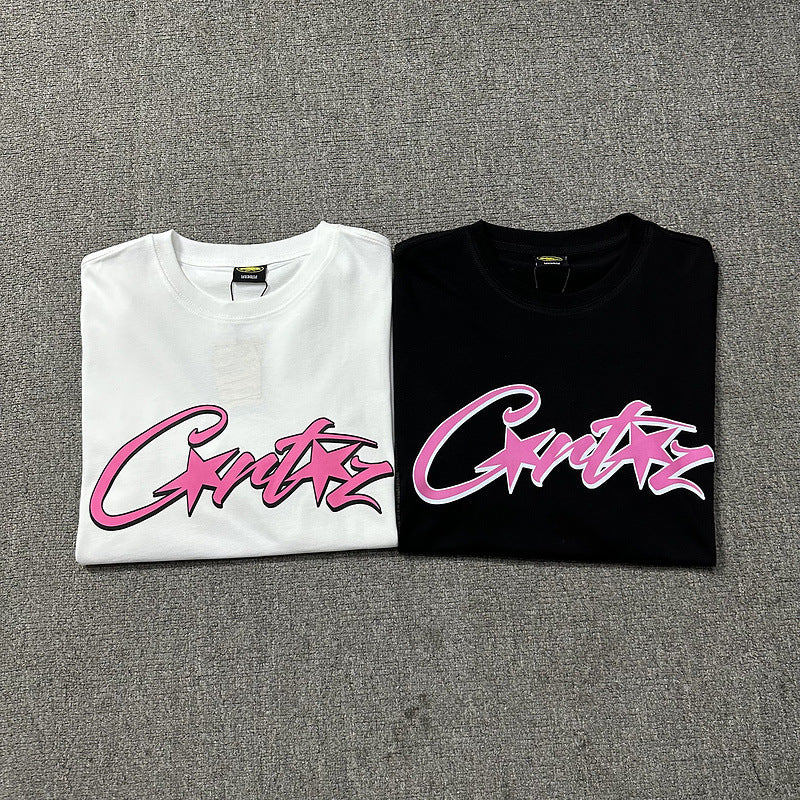 Corteiz Logo Letter Print Crew Neck Short Sleeve T‑Shirt Unisex