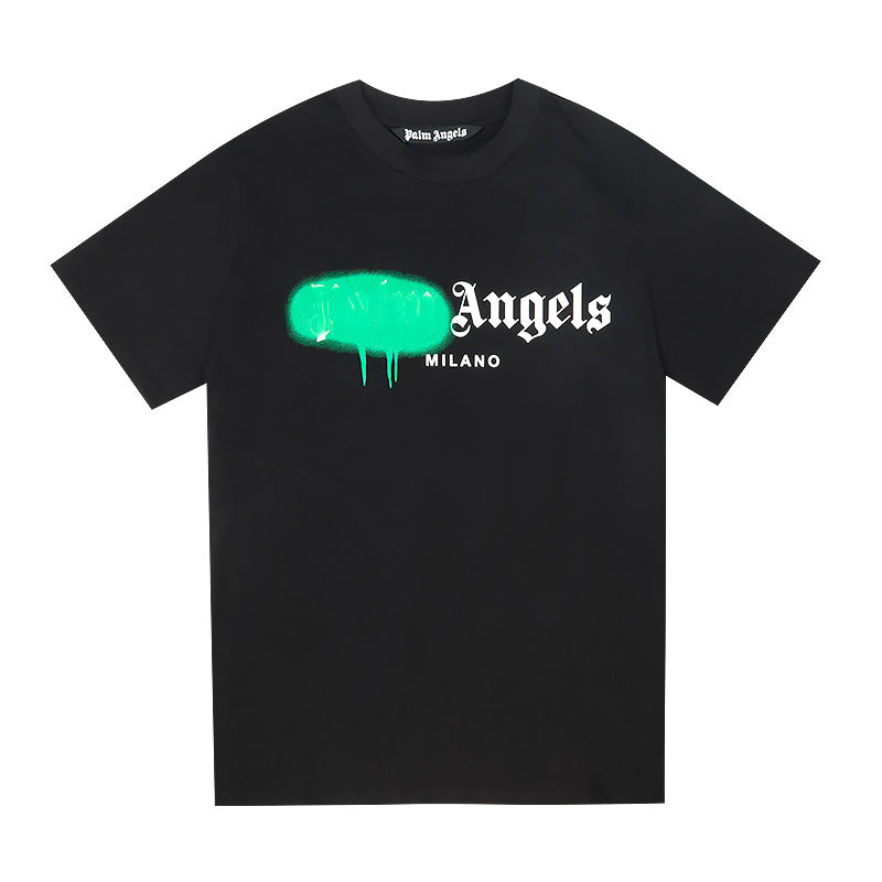Palm Angels Teddy Bear Graphic Tee Loose Unisex Streetwear T-Shirt
