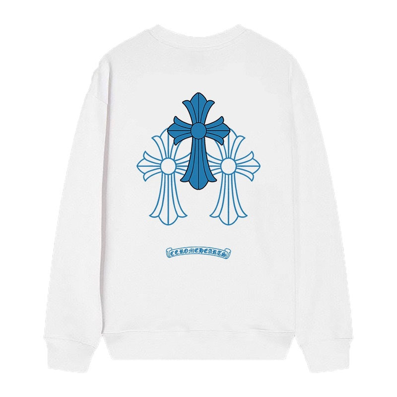 Chrome Hearts Cross Horseshoe Crewneck Sweatshirt Vintage Street Top