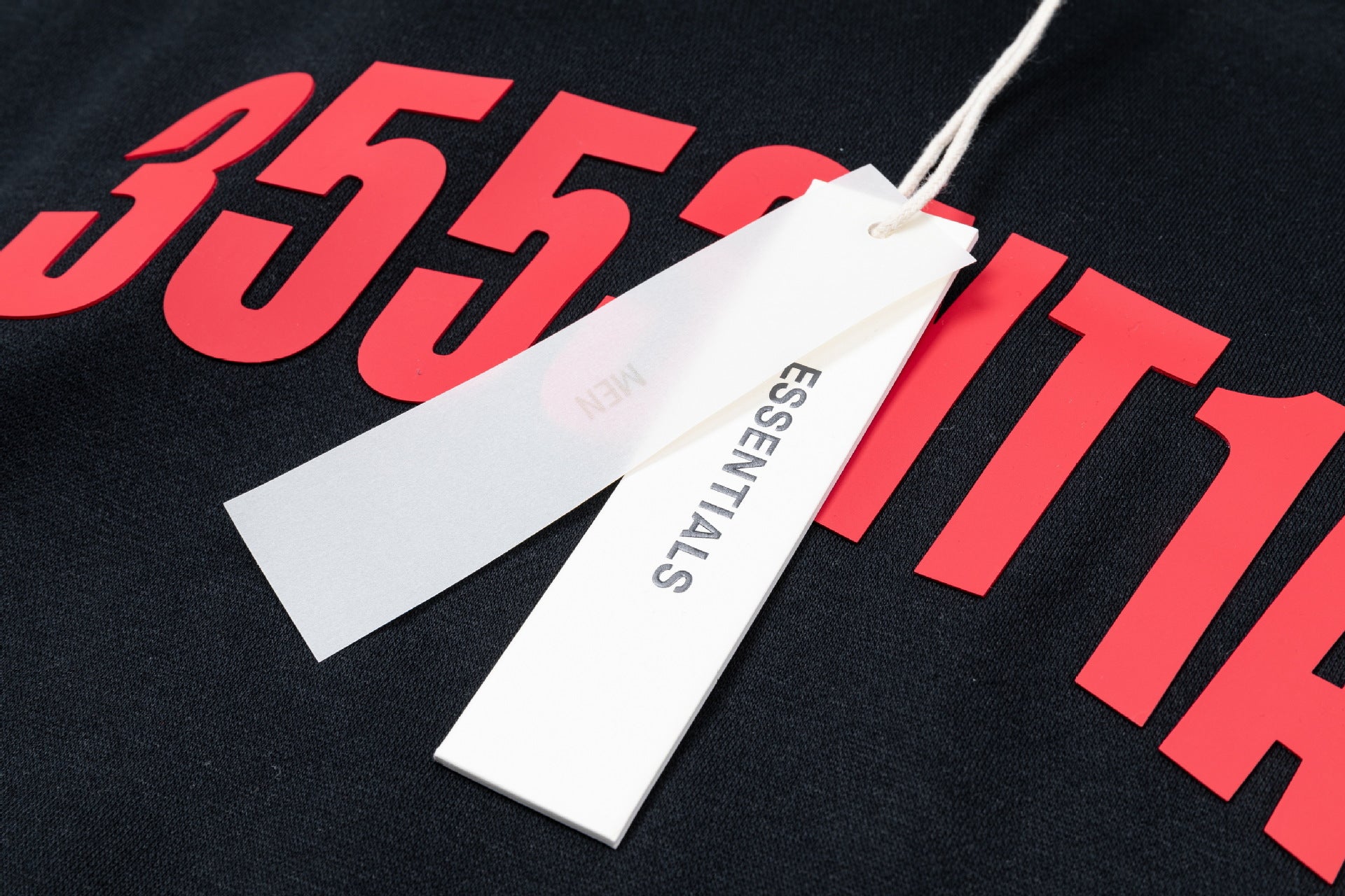 Fear Of God Essentials Rubber Print Letter Pullover Hoodie Unisex