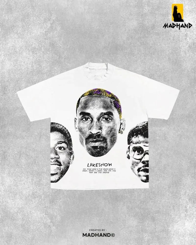 Y2K Punk Vintage NBA & Skimaske Streetwear Unisex Baumwoll-T-Shirt
