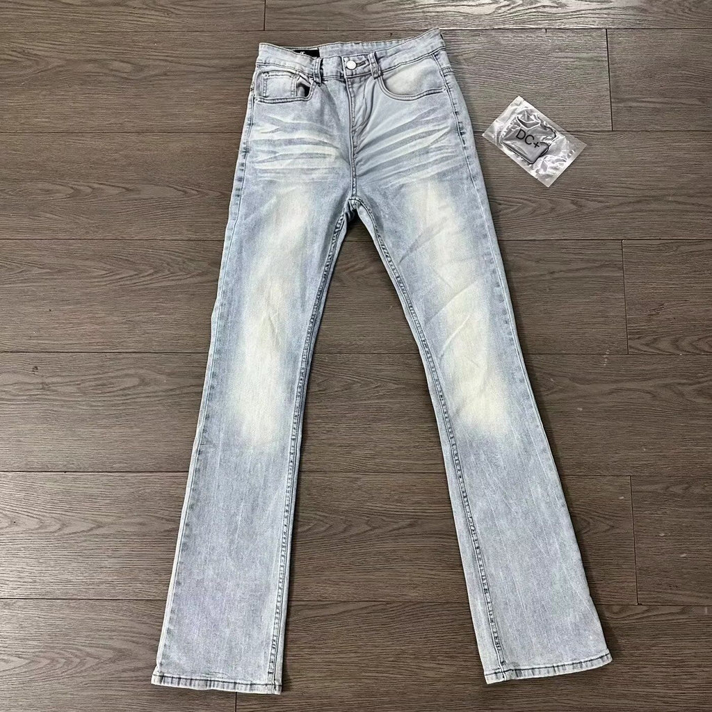 Purple Brand Men Stretch Skinny Ripped Printed Embroidered Denim Jeans