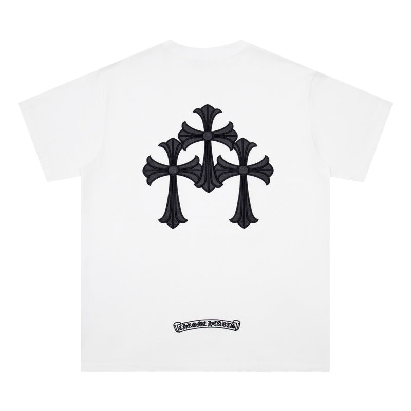 Chrome Hearts Cross Heavyweight Oversized T-Shirt Streetwear Unisex