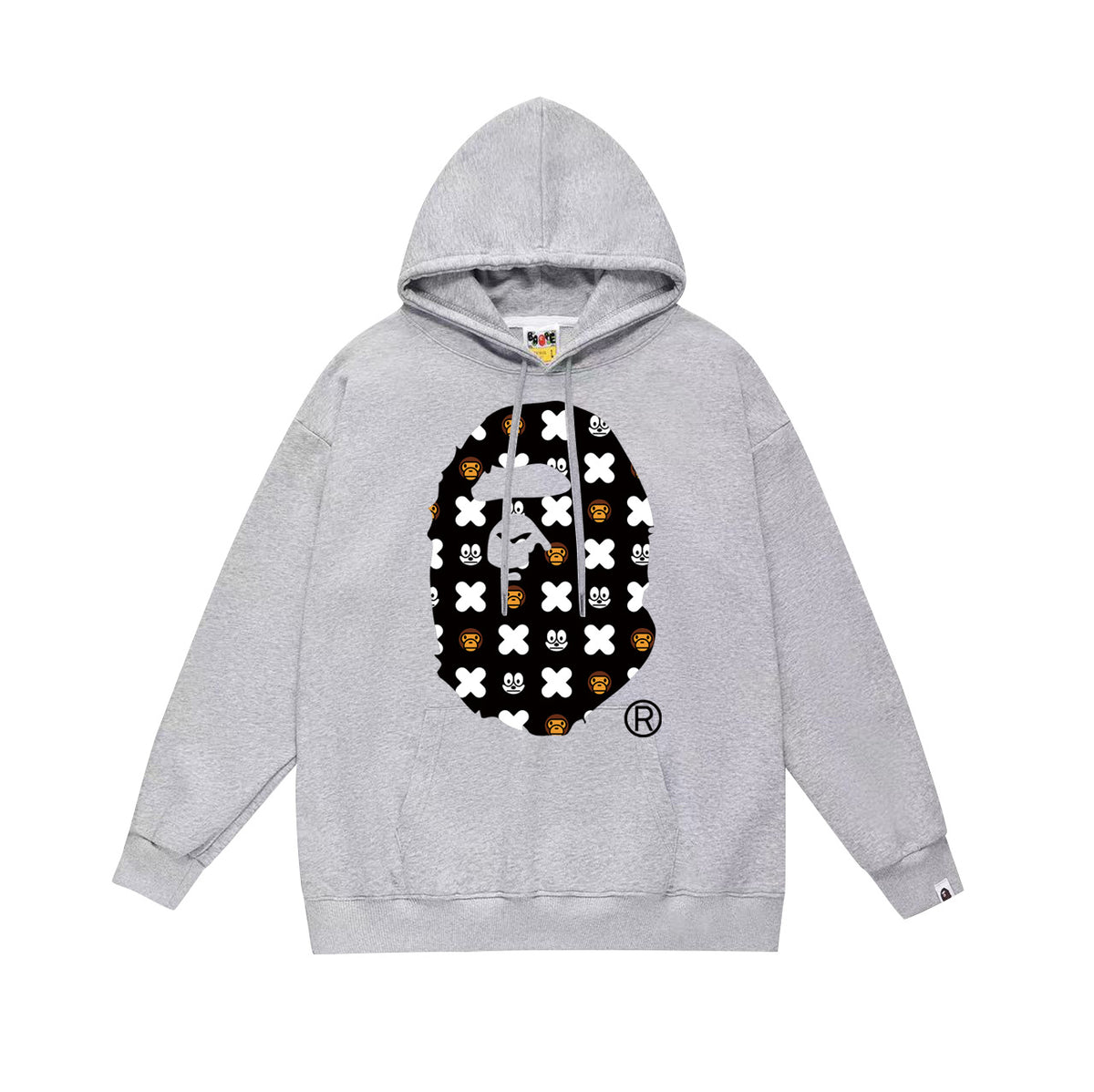 BAPE Hoodie Multi Camo Ape Head Print Street Fleece Pullover