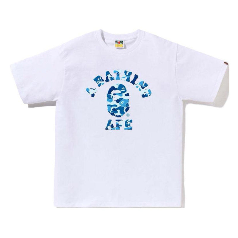 Bape Ape Head Graphic Short Sleeve Tee Streetwear Unisex