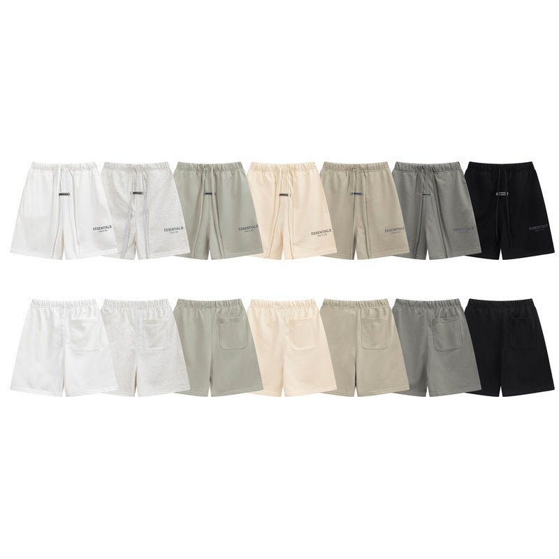 FOG Essentials Reflective Letter Casual Loose Shorts Unisex