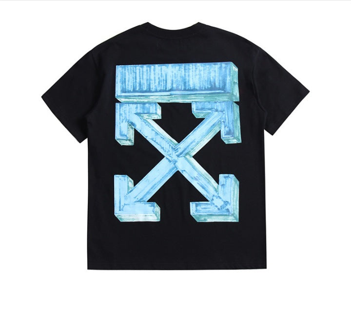 Off-White Arrow Graphic Print Short Sleeve Tee Streetwear Unisex
