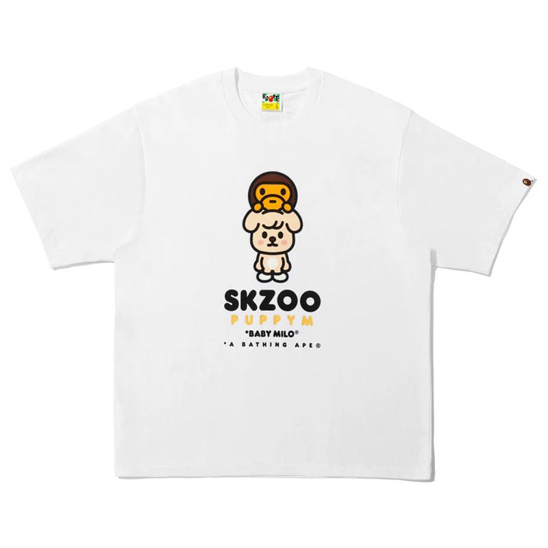 BAPE Ape Head Camo Shark Print Crew Neck Short Sleeve T‑Shirt Unisex