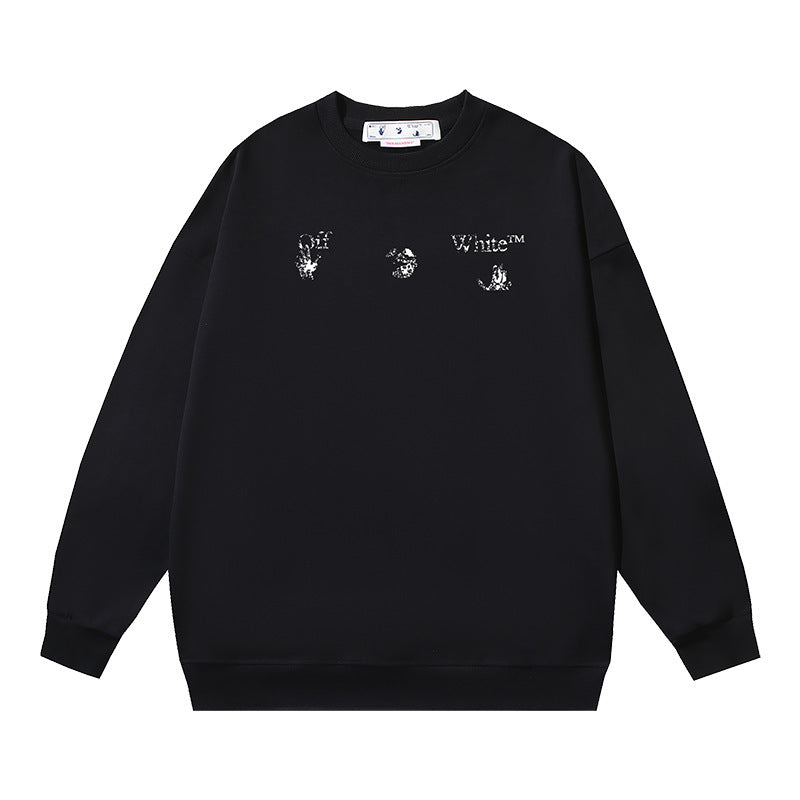 Off-White Multi Graphic Arrow Logo Unisex Crew Neck Sweatshirt
