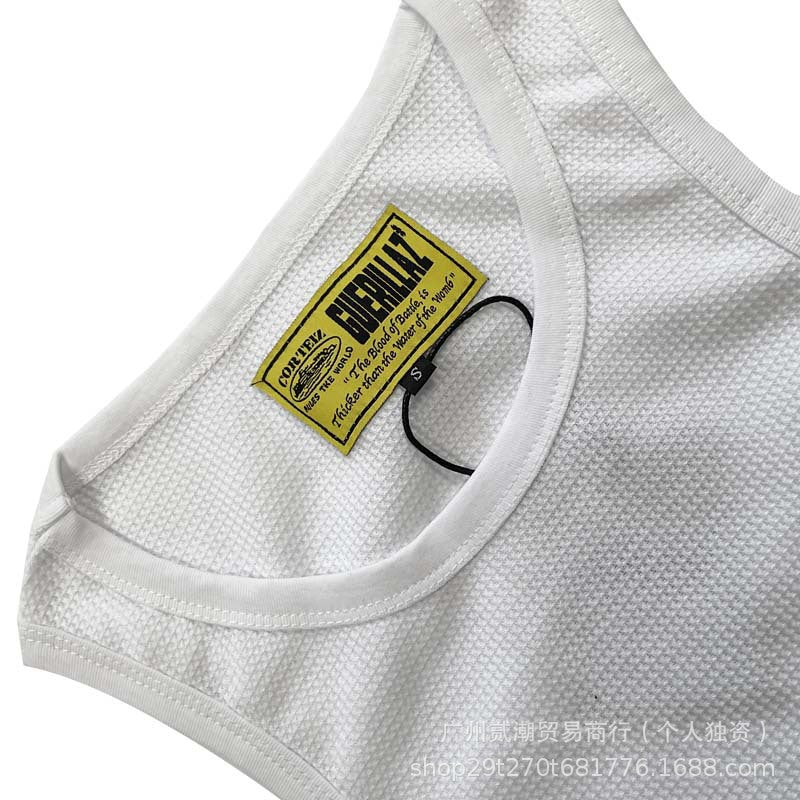 Corteiz Style Y2K Ribbed Tank Top Sleeveless Streetwear Basic Vest