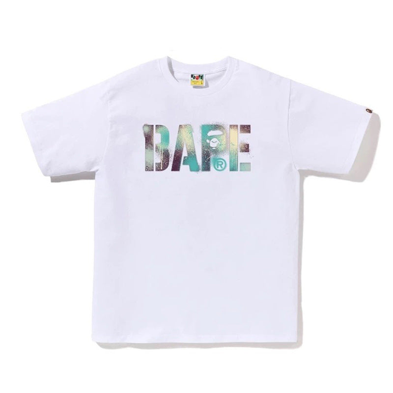BAPE Ape Head & Shark Graphic Tee Loose Unisex Streetwear T-Shirt