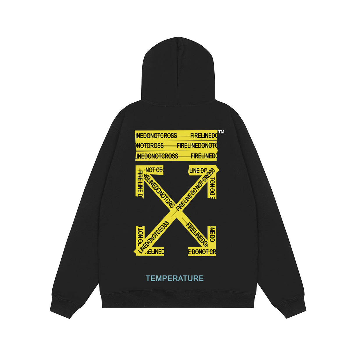 Off‑White Multi‑Arrow Abstract Graphic Oversized Hoodie Streetwear