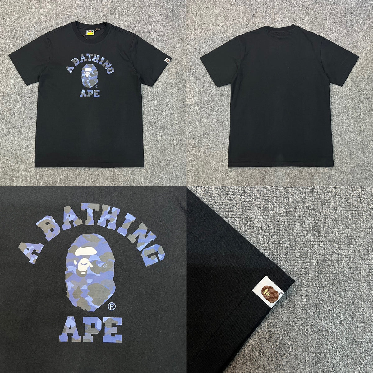 Bape Ape Head Camo Graphic Oversized Short Sleeve Tee Multi‑Style