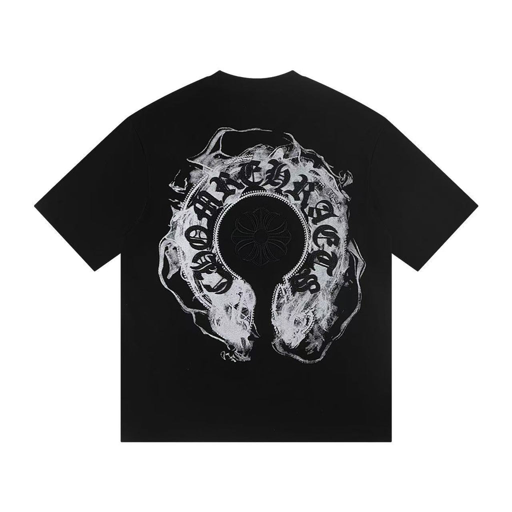 Chrome Hearts Horseshoe Cross Print Short Sleeve Tee Unisex