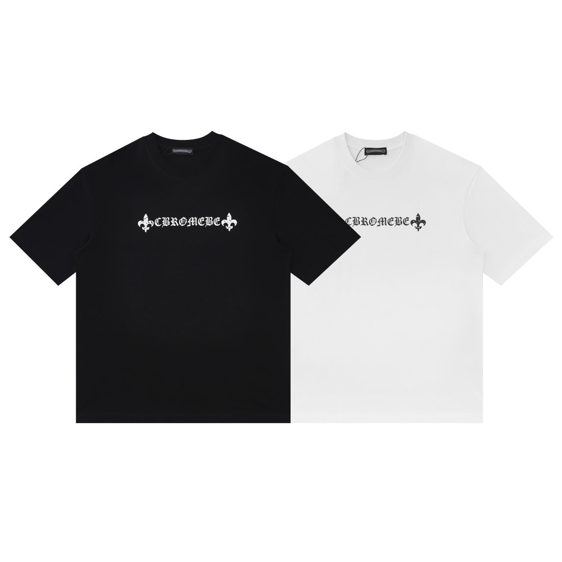Chrome Hearts Color Sanskrit Cross Horseshoe Print Short Tee Unisex