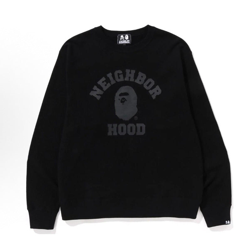 Bape Camo Ape Head Graphic Washed Oversized Crewneck Streetwear