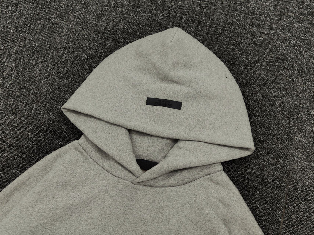 Fleece Lined Arch Letter Streetwear Print Pullover Hoodie