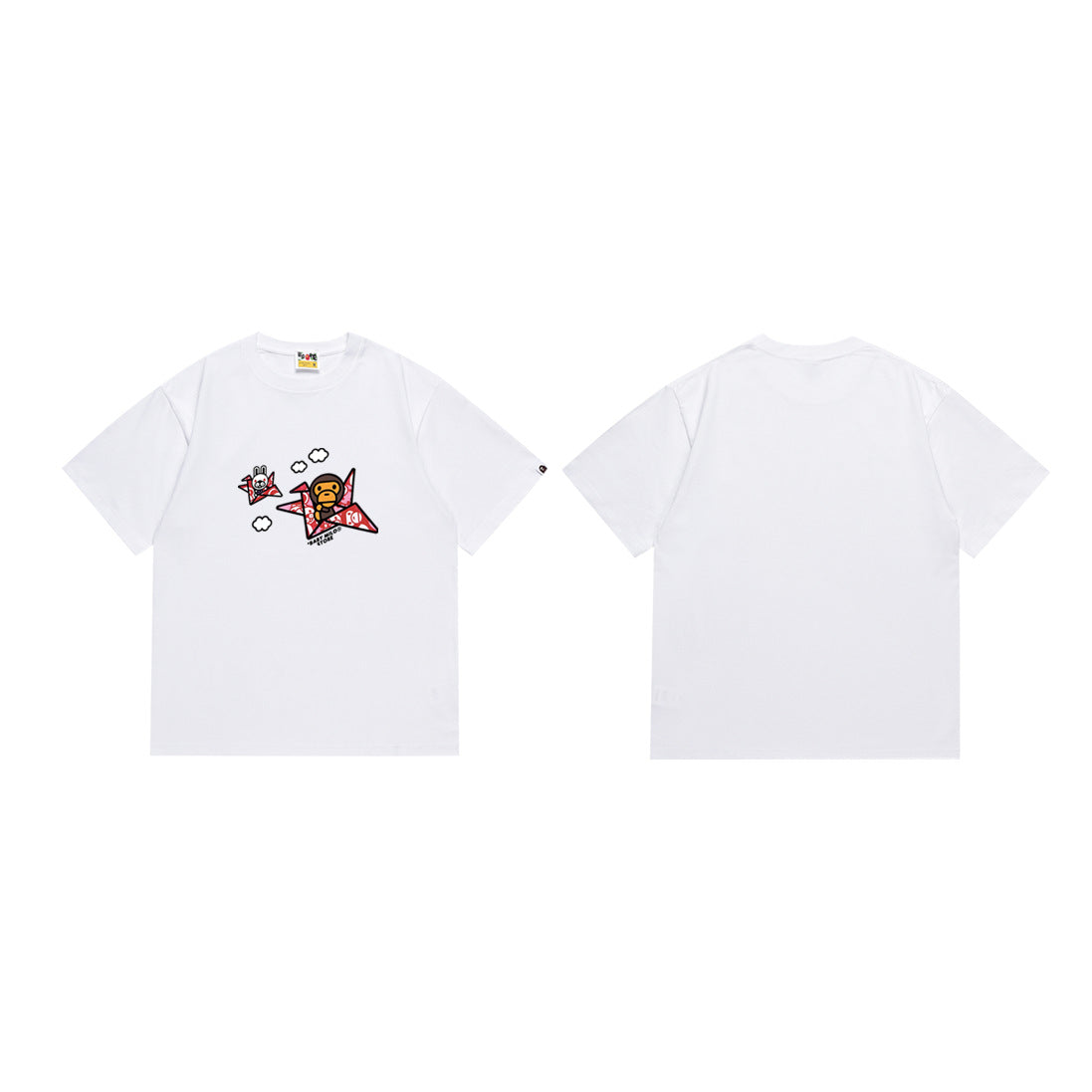 BAPE Ape Head Shark Print Loose Casual Unisex T-Shirt
