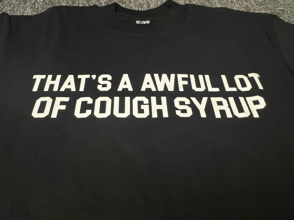 ALOCS Cough Syrup Letter Graphic Short Sleeve Tee Streetwear Unisex
