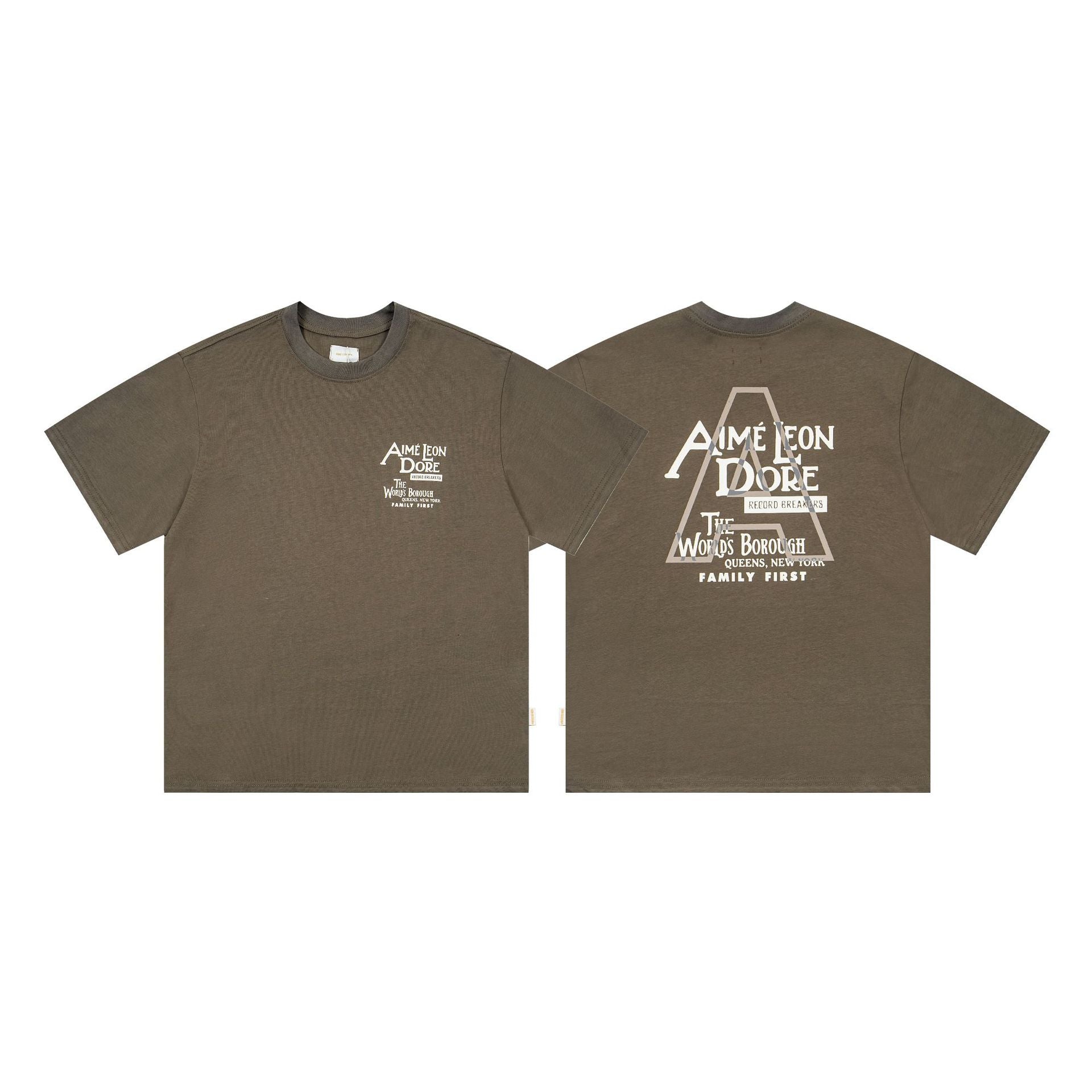 Aime Leon Dore Letter Graphic Crew Neck Short Sleeve T Shirt