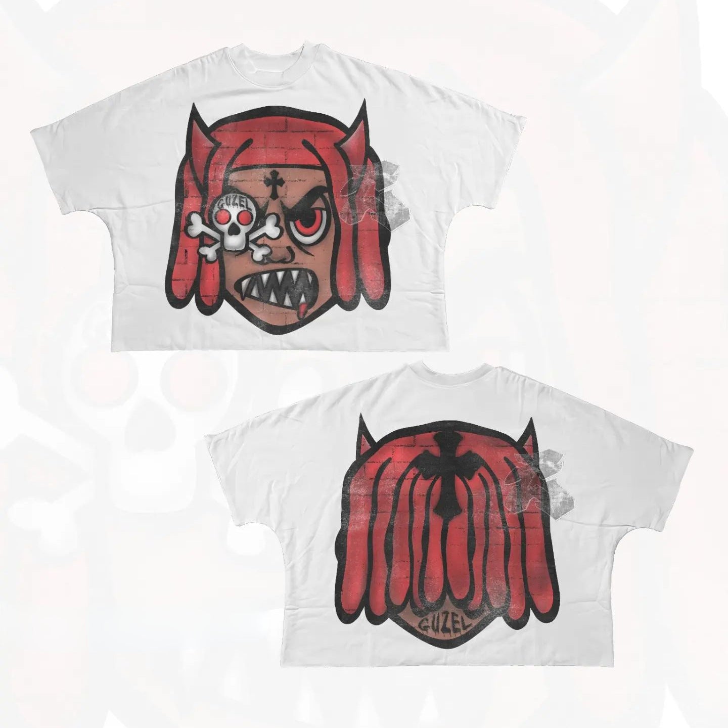 Y2K Hip Hop Cartoon Character Graphic Unisex Oversized Streetwear Cotton Tee