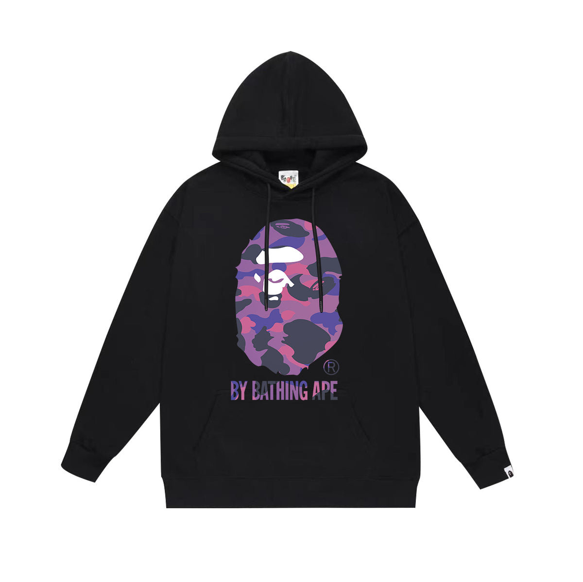 Bape Camo Ape Head Graphic Vintage Washed Oversized Hoodie Streetwear