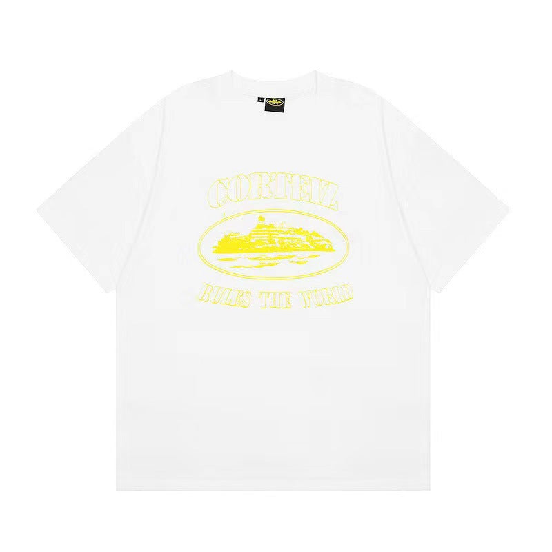 Camiseta de manga corta unisex holgada de streetwear Corteiz Alcatraz RTW
