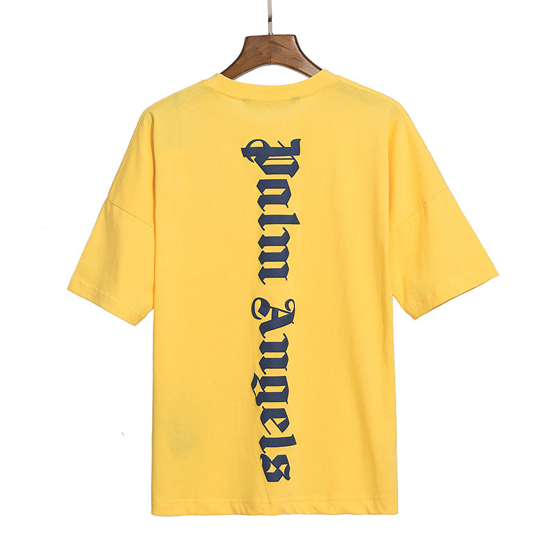Palm Angels Teddy Bear Graphic Tee Loose Unisex Streetwear T-Shirt