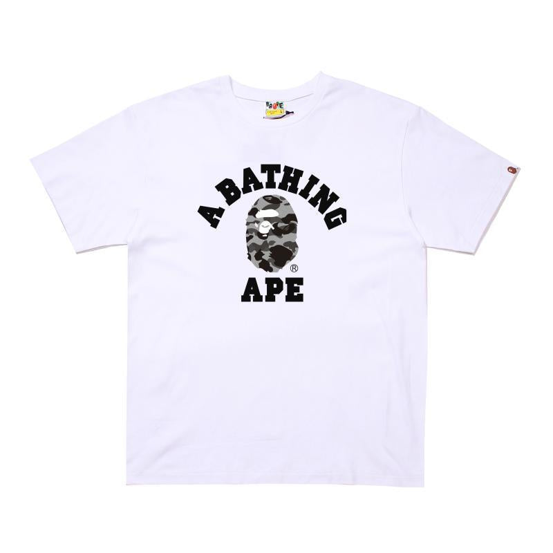 Bape Multi‑Ape‑Head Graphic Oversized Tee Streetwear Unisex