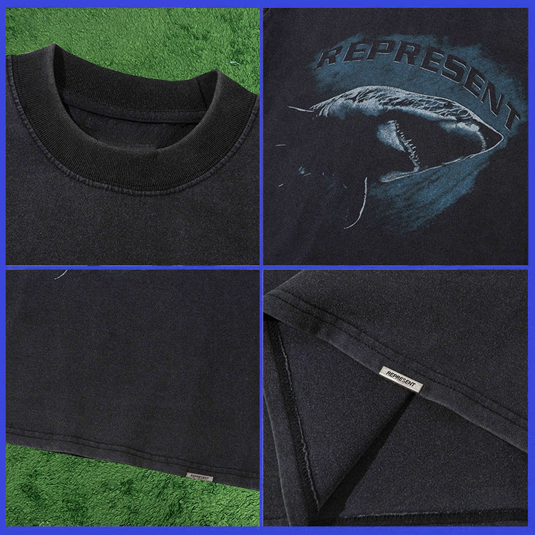 Represent Vintage Washed Graphic Short Sleeve Tee Streetwear Unisex