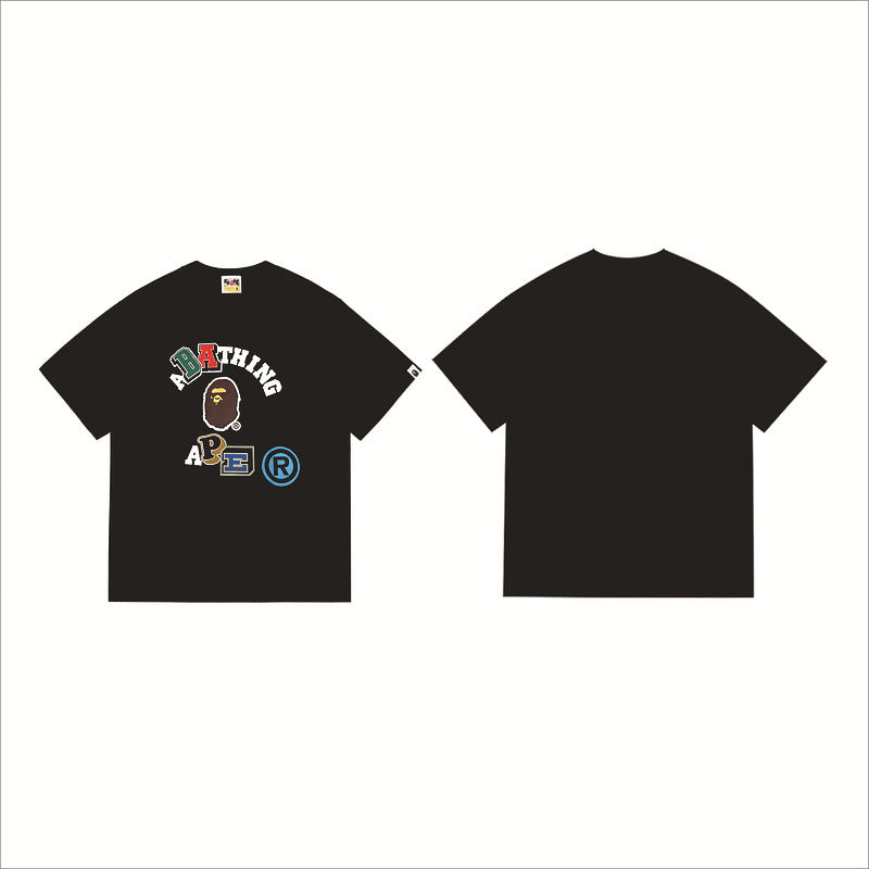 Bape Sakura Floral Graphic Oversized Tee Streetwear Unisex