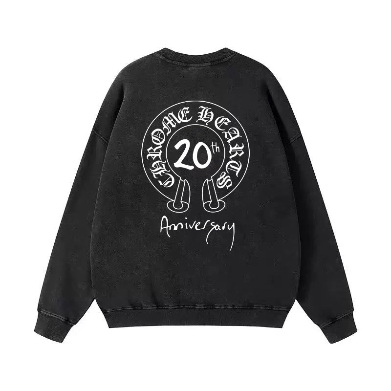 Chrome Hearts Cross Horseshoe Crewneck Sweatshirt Vintage Street Top