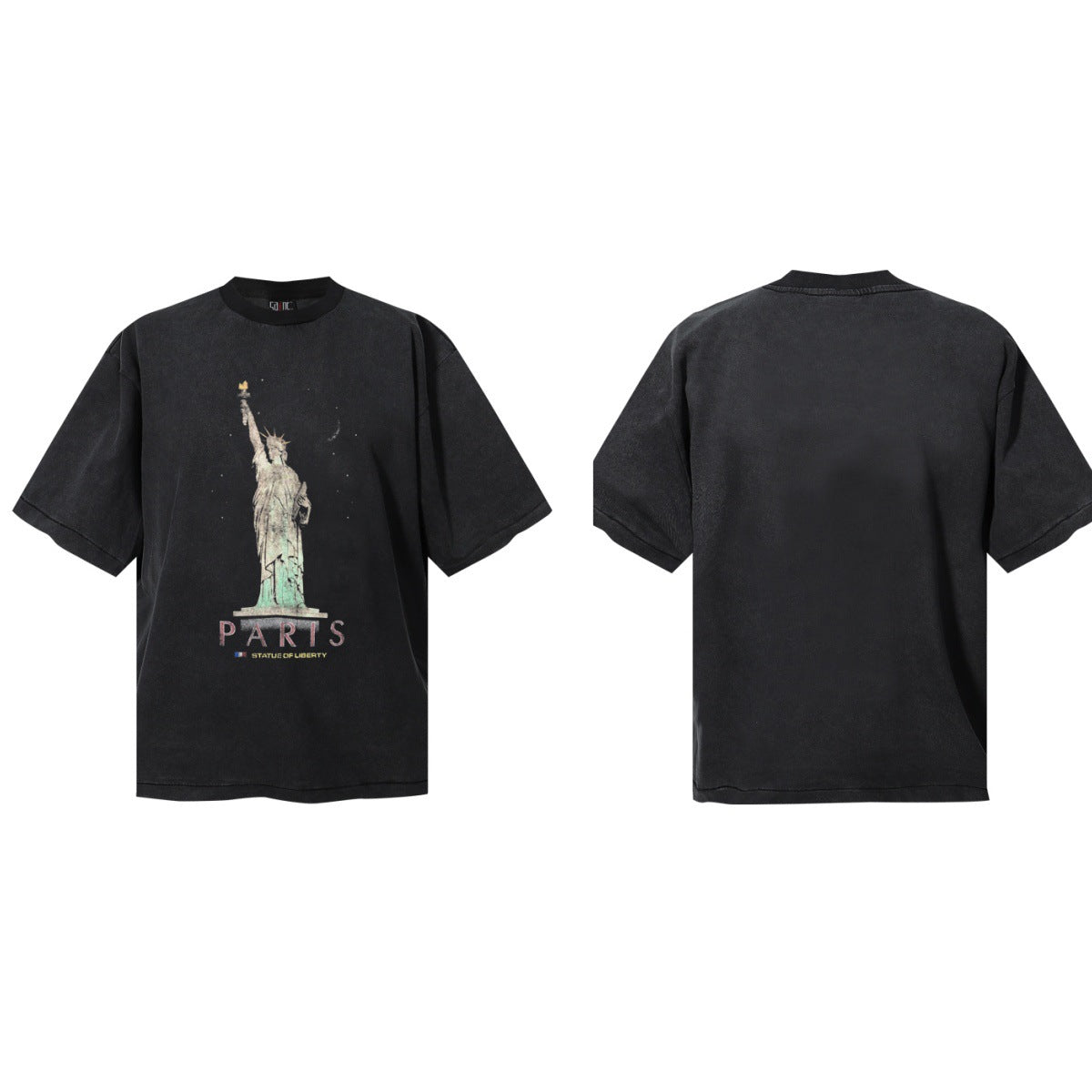 Saint Michael Vintage Washed Graphic Print Loose Streetwear T-Shirt